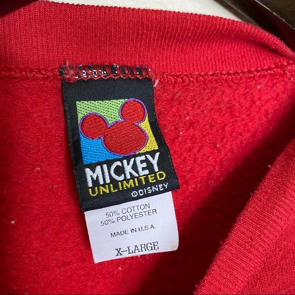 Vintage Disney Mickey Red Oversized Sweater - Picture 4 of 6